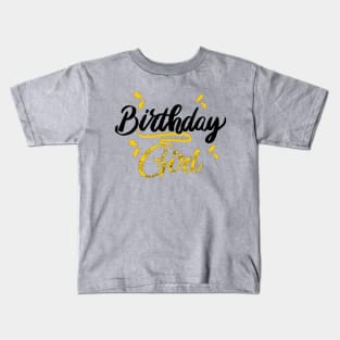 Birthday Girl, matching family, cute birthday Kids T-Shirt